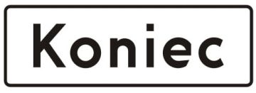 Znak T-3a 600x250 mm